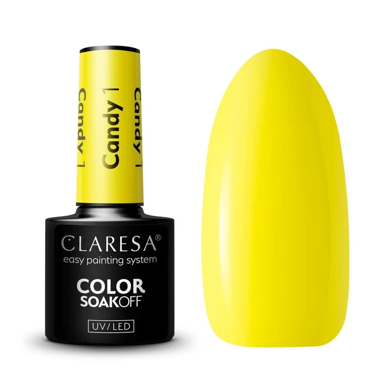 1 Candy UV Nagellack 5 ml Claresa Ausverkauf